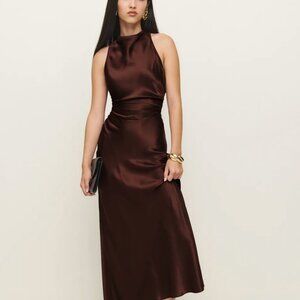 Reformation Casette Silk Dress